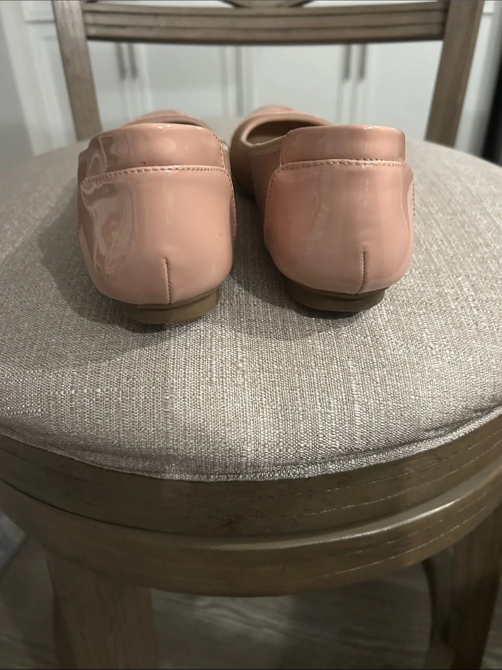 Alfani Blush Pink Patent Cap-Toe Ballet Flats